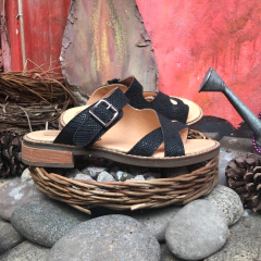 Ojotas acolchadas negras. q09v-sevilla - comprar online