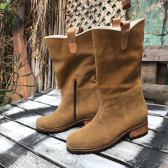 Bota de montar de gamuza suela n* 42 y 43. e03i-20016 - Altas de Olivos