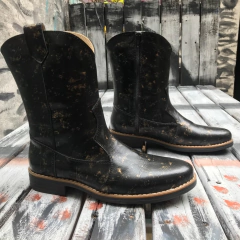 Botas texanas sin taco, negro marmolado. j05i-5010 - comprar online