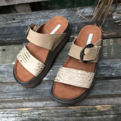 Chinelas marfil. q09v-Berlin - comprar online