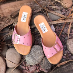 Chinelas rosas con hebilla. j05v-210 - Altas de Olivos