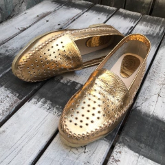 Alpargatas pic metalizadas oro v07-010*111
