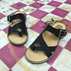 Ojotas acolchadas negras. q09v-sevilla - Altas de Olivos