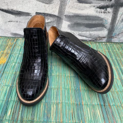 Charritos doble cierre croco charolado negro. j05-6017*464 en internet