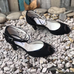 Sandalias con talón stilettos tango gza, negra. e03v-532 en internet