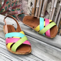 Sandalias tricolor. m01v-191 en internet