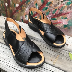 Sandalias cruzadas negras. p02v-589 - comprar online