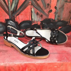 Sandalias trenza, negras.. e03v-10033 en internet