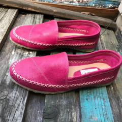 Alpargata lisa ciruela quebrado. v07-011*111