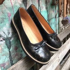 Chatitas marmoladas negro y oro j05-1116 - comprar online