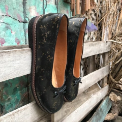 Chatitas marmoladas negro y oro j05-1116 - tienda online