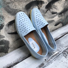 Alpargatas pic celeste crema del cielo. v07-010*111 - Altas de Olivos