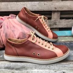 Zapatillas combinadas suela y nude s06*901-151