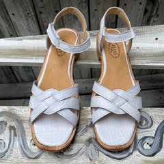 Sandalia blanca trenzada.N*41 y 42. s06v-369B - comprar online