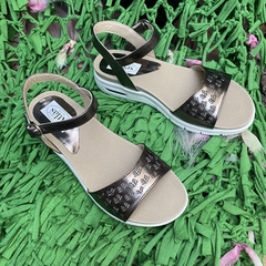 Sandalias burbuja pic metalizada peltre. p02v-773 - comprar online