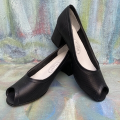 Clásicos tacón con punta de pez negros .e03m*10224-114 - tienda online
