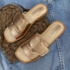 Chinelas ajustables metalizadas rose. p02v-866 en internet