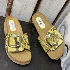 Chinelas birk hebillón amarillo -p02v-995 - comprar online