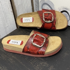 Chinelas birk hebillón rojo -p02v-995 - Altas de Olivos