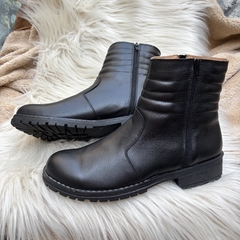 Botas canelón doble cierre, negras . j05ng-1112 - tienda online