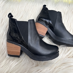 Botita con tacón, negra. f13-2521 - comprar online