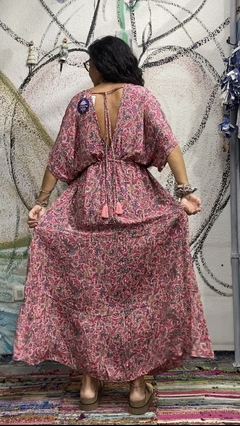 Imagen de Vestido largo con tajo de seda. soyo*69085