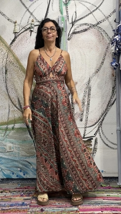 Vestido solero largo de seda, cruzado . soyo*69075 - comprar online