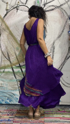 Vestido doble falda de seda. soyo*69089