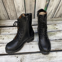 Borcegos negros caña alta. j05-1702 - tienda online