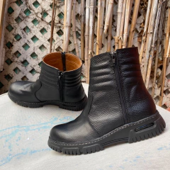 Botas canelón doble cierre negro. j05i-1112 en internet