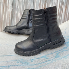 Botas canelón doble cierre negro. j05i-1112 - comprar online