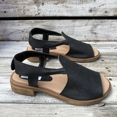 Sandalias con velcro en talón, negro. q09v-450 - comprar online