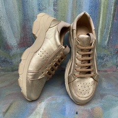 Zapatillas superconfort, metalizadas, platino. p02-4001 en internet