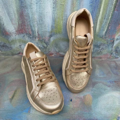 Zapatillas superconfort, metalizadas, platino. p02-4001 - comprar online