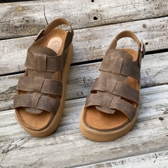 Sandalias franciscanas Martina, chocolate. q09v - Altas de Olivos