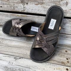 Imagen de Chinelas tiritas cruzadas, peltre. j05v-581
