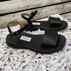 Sandalias confort con faja, negras . j05v-601.1 - comprar online