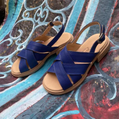 Sandalias con tiras cruzadas, azulino. j05v-333 en internet