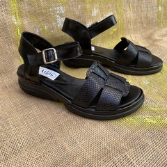 Sandalias con pulsera, negras. f13v-2362 en internet