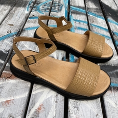 Sandalias confort faja, camel . j05v-601 - tienda online