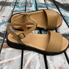 Sandalias confort faja, camel . j05v-601 - Altas de Olivos
