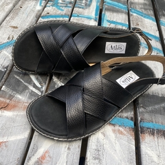 Sandalias confort tiras trenzadas, negras . j05v-333 - Altas de Olivos