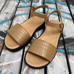 Sandalias confort faja, camel . j05v-601