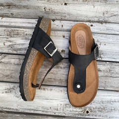 Ojotas base birk wax negras. q09v-roma - tienda online