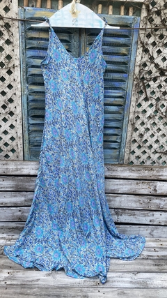 Vestido largo de seda d ela india. soyo*69086