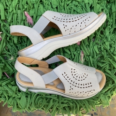 Sandalias blanco tiza gris picada. p02v-581 - comprar online