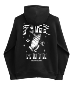 ZIP HOODIE PRAY NEGRO - comprar online