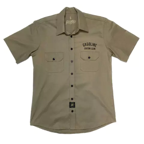 Camisa Worker manga curta - Gasoline Caqui - comprar online