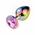 Plug Furta Cor Aço com Pedra de Cristal Tam M SI - Delirius e Prazeres Sex Shop em Salvador