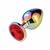 Imagem do Plug Furta Cor Aço com Pedra de Cristal Tam M SI